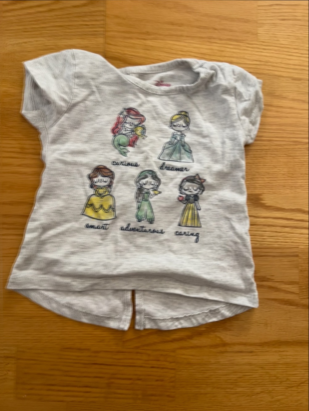 Disney White Short Sleeve Princess Character Tee